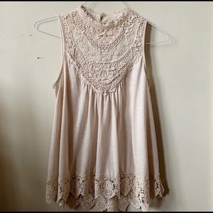 BUNDLE: Cream Colored Tank and Floral Bird Short